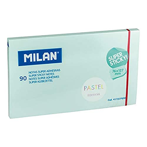 MILAN 1 Block 90 Super Aufkleber Pastellblau 76 x 127 mm, mehrfarbig, 76 x 127 mm von Milan
