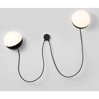 Milan Half Wandleuchte, Ø 16 cm 2-flg., Wandbaldachin, schwarz Milan Half Wandleuchte, Ø 16 cm 2-flg., Wandbaldachin, schwarz von Milan