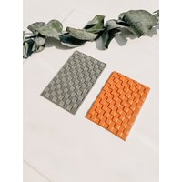 Polymer Clay Textur Mat/Texturmatte Print Checkerboard Schachbrett von MildStormCrafts