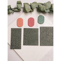 Polymer Clay Textur Mat/Texturmatte Print Leves Oranges Sunflowers Polymerclaytools Claytexture von MildStormCrafts
