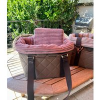 Hundetasche Ally Taupe Altrosa von MildredsHundeausst