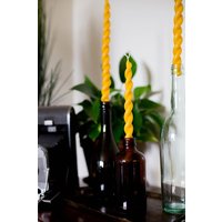 2 Bienenwachskerzen - Gedrehte Tischkerze 2 Bienenwachskerzen - Gedrehte Tischkerze von MileEndSoapandCandle