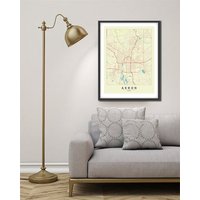 Personalisierte Us City Map Druck von MilesToGoMaps