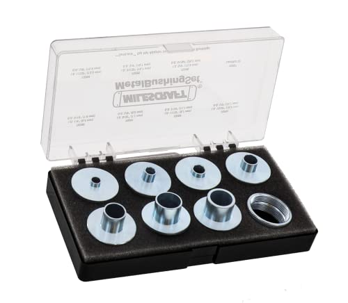 Milescraft 1228 Metallbuchsen-Set, 11-teilig, Oberfräsen-Schablonenführungs-Set, passend für Porter Cable Style Router Subbases - Universal von Milescraft