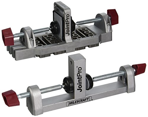 Milescraft 1311 Joint Pro Professional, selbstklemmende Ganzstahl-Dübelvorrichtung, Profi-Qualität, inkl. 4 Führungsbuchsen für 1/4", 5/16" und 3/8" Dübel von Milescraft