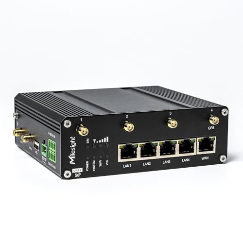 Milesight IoT Industrial Cellular Router Wi-Fi GPS Supported von Milesight