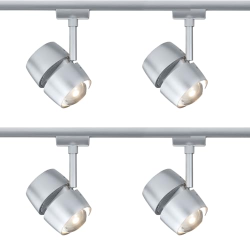 4er Set Paulmann URail Spot Schienensytem Stangensystem 230V Chrom matt inkl. LED Leuchtmittel (96935.04) von Mili Leuchten