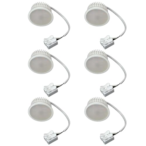 LED Modul für einbauleuchten MR16 50mm Warmweiß 3000K Satiniert 120° Raumlicht 400 Lumen 5W = 40W - geringe Einbautiefe 6336 (6, Neutralweiß dimmbar) von Mili Leuchten
