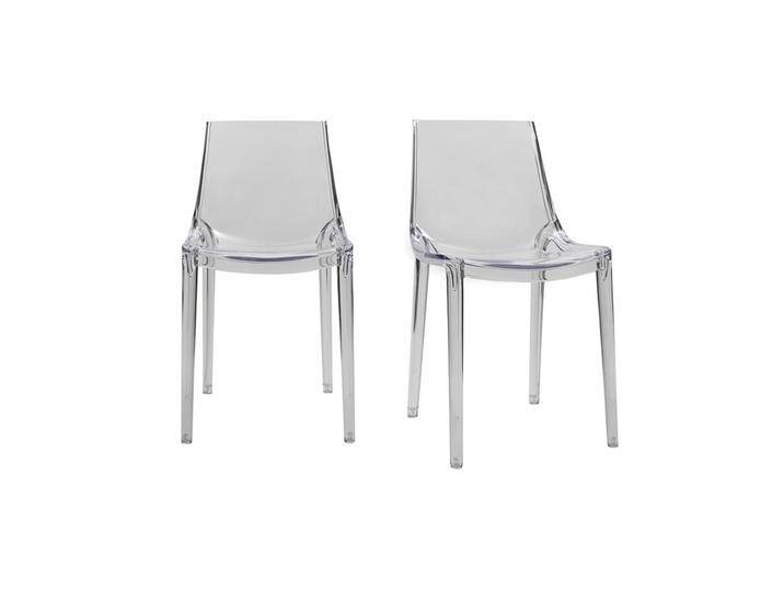 2er-Set Durchsichtige Design-Stühle YZEL von Miliboo