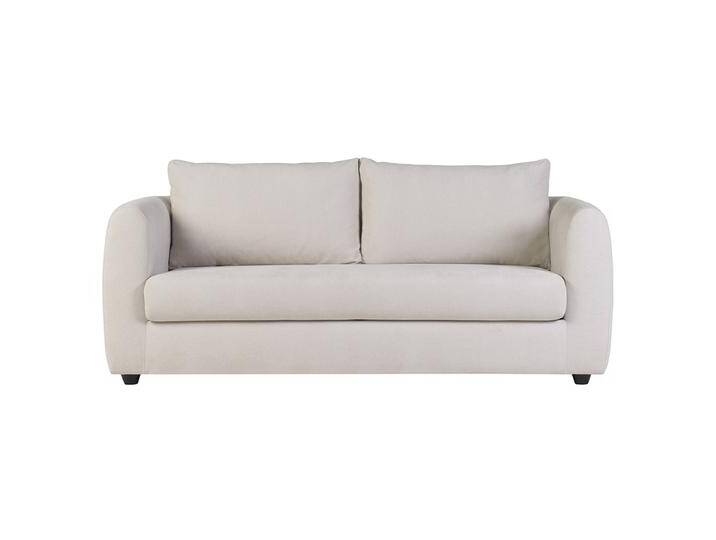 3-Sitzer-Schlafsofa aus sandfarbenem Samtstoff HARLO von Miliboo