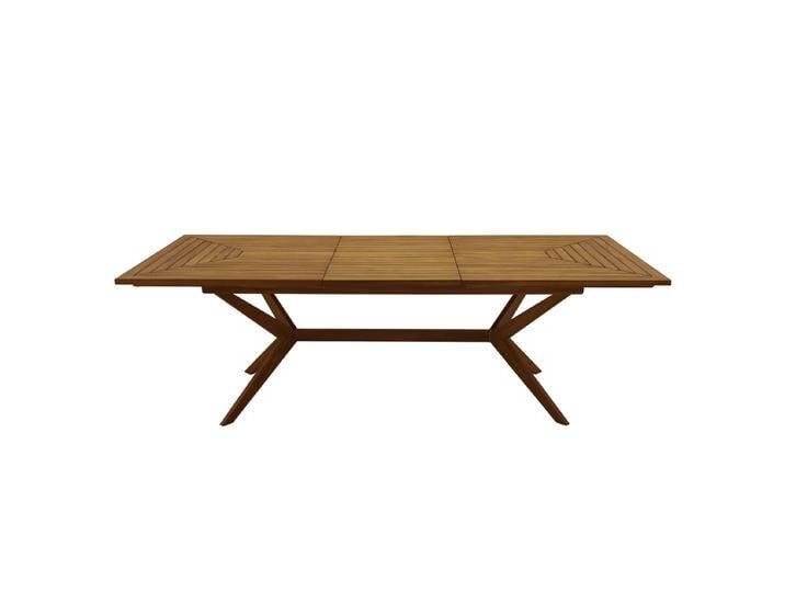 Ausziehbarer Gartentisch mit integrierter Verlängerung aus Massivholz B180-240 cm SANTO von Miliboo