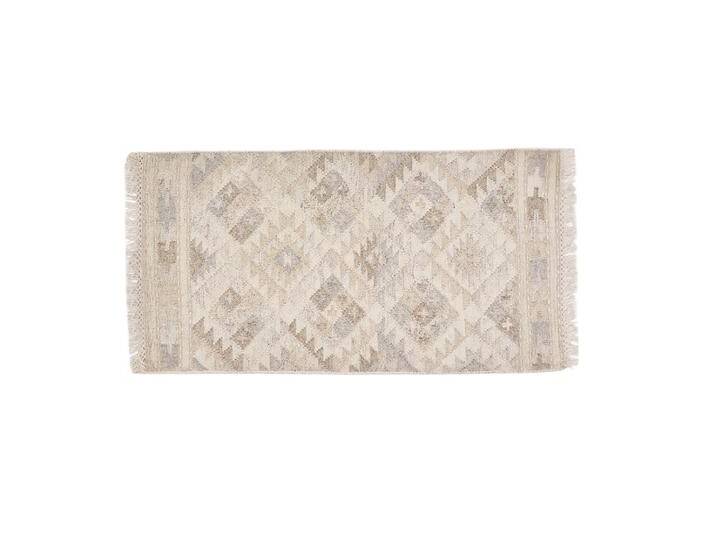 Berberischer Teppich in Beige mit geometrischen Mustern aus Wolle und Baumwolle 60 x 120 cm MAKAÏ Berberischer Teppich in Beige mit geometrischen Mustern aus Wolle und Baumwolle 60 x 120 cm MAKAÏ von Miliboo