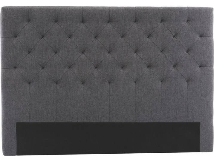 Bettkopfteil, dunkelgrauer Stoff, 160 cm ENGUERRAND von Miliboo
