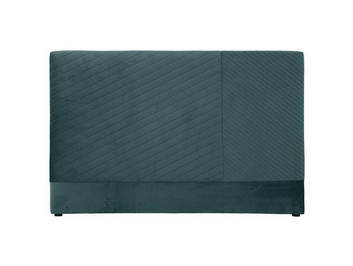Bettkopfteil mit geometrischem Muster in pfauenblauem Samt Breite 170 cm RIGA Bettkopfteil mit geometrischem Muster in pfauenblauem Samt Breite 170 cm RIGA von Miliboo