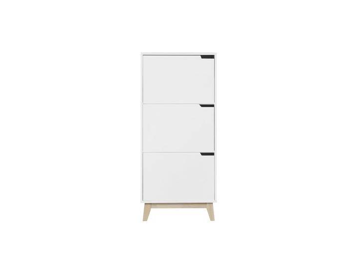 Design-Aufbewahrungsmöbel Weiß 3 Türen LEENA Design-Aufbewahrungsmöbel Weiß 3 Türen LEENA von Miliboo