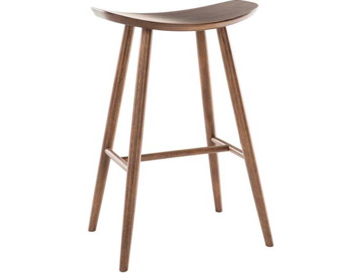 Design-Barhocker Nussbaum 72 cm DEMORY von Miliboo