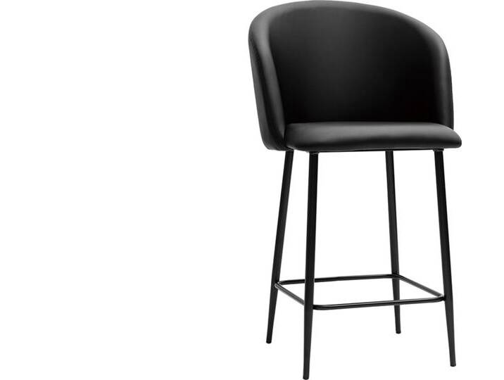 Design-Barhocker schwarz H68 cm VANITY von Miliboo