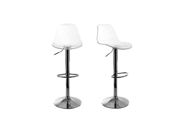 Design-Barhocker transparent 2er-Set GALILEO von Miliboo