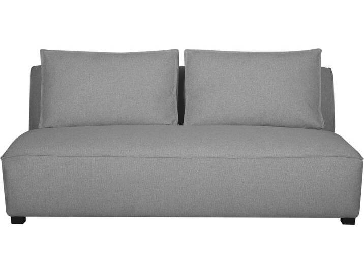 Design-Doppelsofa aus hellgrauem Stoff PLURIEL von Miliboo