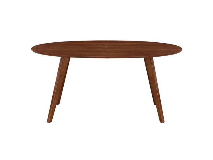 Design-Esstisch Vintage oval Nussbaum L160 MARIK von Miliboo