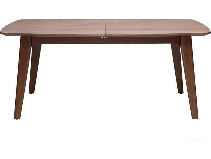 Design-Esstisch ausziehbar Nussbaum L180-230 FIFTIES von Miliboo