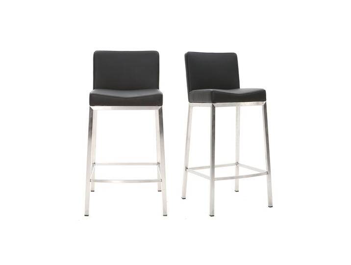 Design-Hocker 66 cm Schwarz 2er-Set EPSILON Design-Hocker 66 cm Schwarz 2er-Set EPSILON von Miliboo