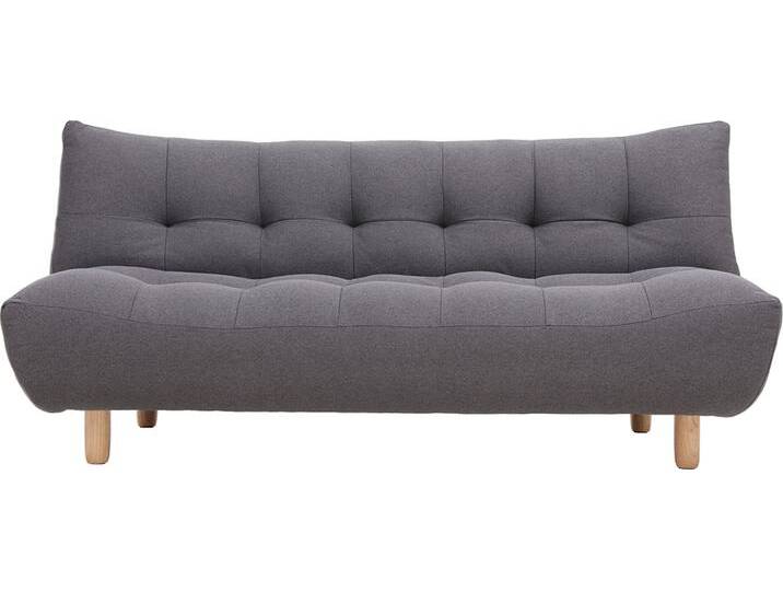 Design-Schlafsofa skandinavisch Dunkelgrau und Eiche YUMI von Miliboo