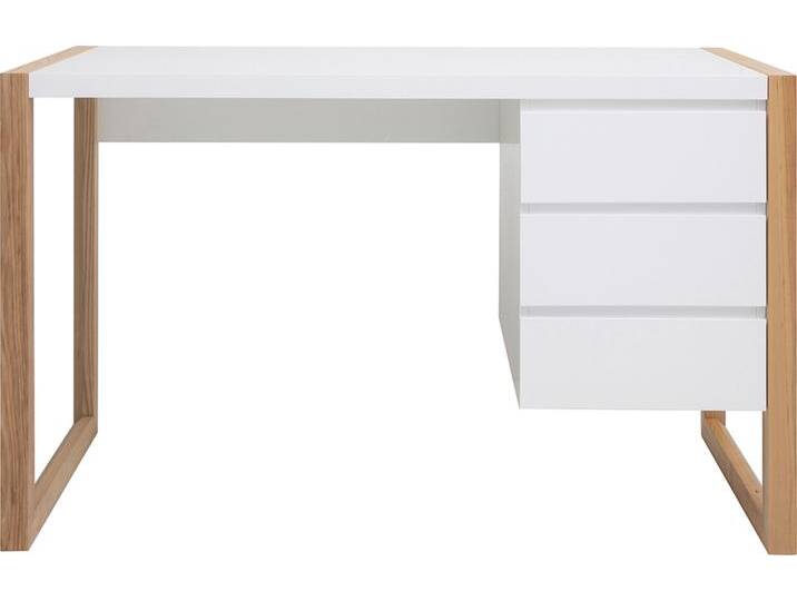 Design-Schreibtisch 3 Schubladen weiß matt ARMEL Design-Schreibtisch 3 Schubladen weiß matt ARMEL von Miliboo