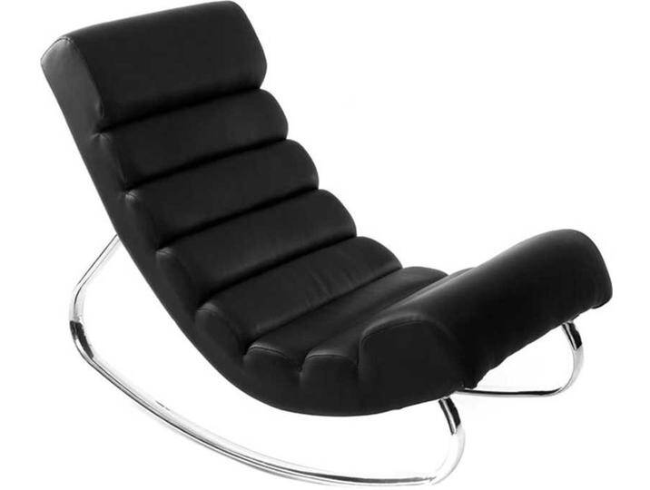Design-Sessel Schaukelstuhl TAYLOR Schwarz von Miliboo
