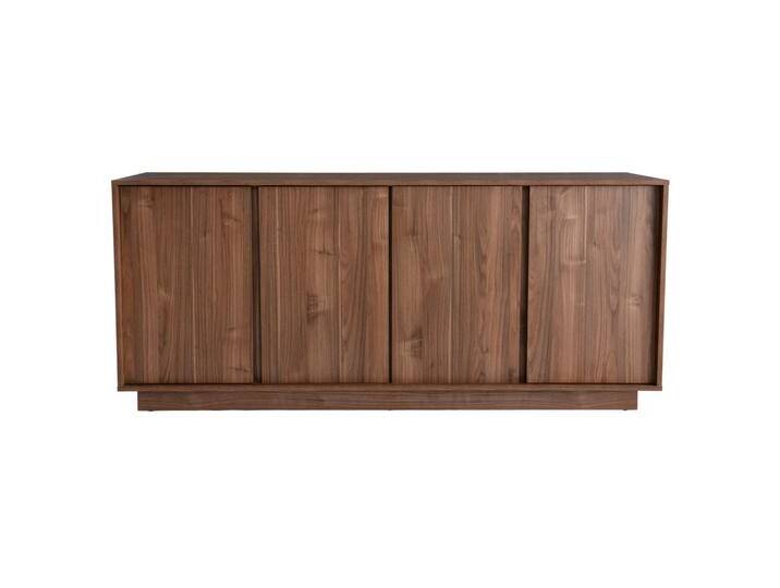 Design-Sideboard glänzend Walnussoptik L180 cm COMO Design-Sideboard glänzend Walnussoptik L180 cm COMO von Miliboo