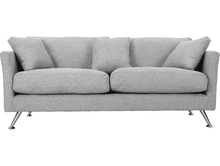 Design-Sofa 3 Plätze Hellgrau VOLUPT von Miliboo