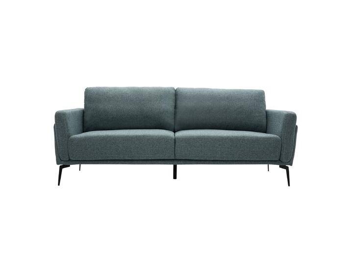 Design-Sofa im graugrünen Samtdesign mit schwarzem Metallfuß 3-Sitzer MOSCO Design-Sofa im graugrünen Samtdesign mit schwarzem Metallfuß 3-Sitzer MOSCO von Miliboo