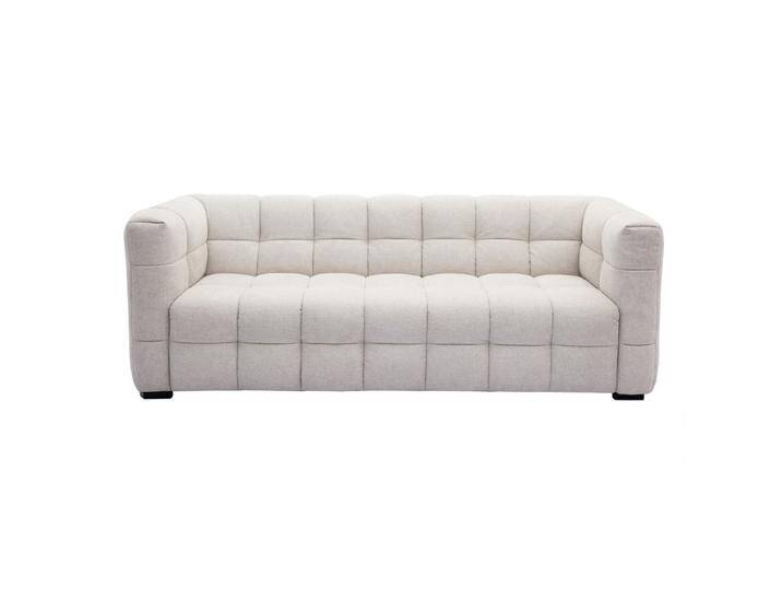Design-Sofa mit beigem Stoff im Samtdesign 3-Sitzer CORTO von Miliboo