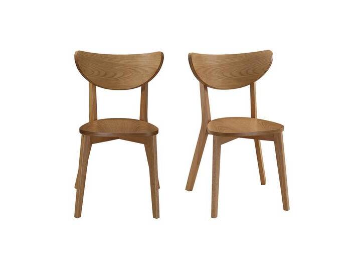Design-Stühle Eiche LEENA (2er-Set) von Miliboo
