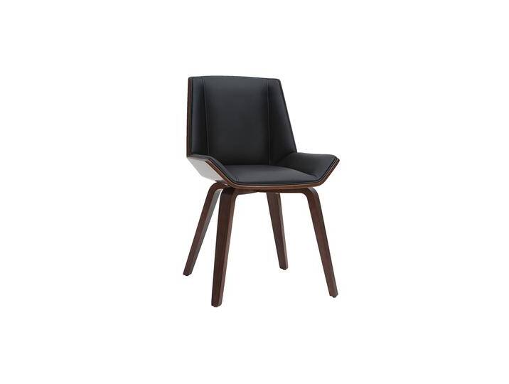 Design-Stuhl MELKIOR aus schwarzem und dunklem Holz Design-Stuhl MELKIOR aus schwarzem und dunklem Holz von Miliboo