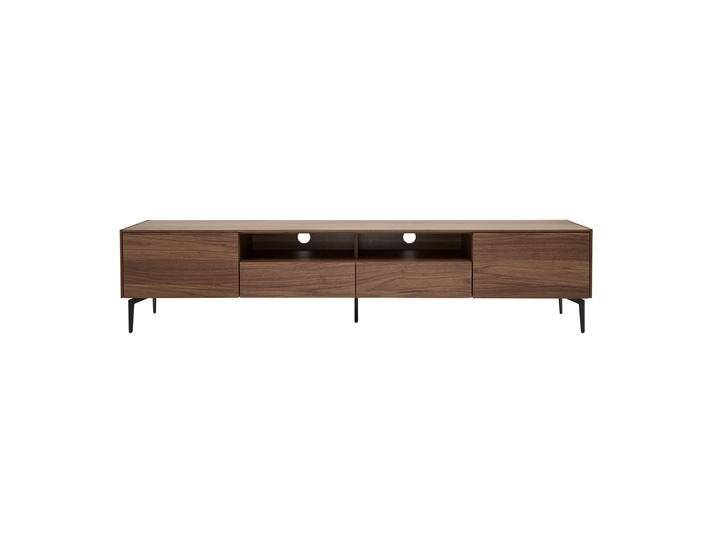 Design-TV-Möbel mit Walnussfurnier L200 cm BLISS von Miliboo