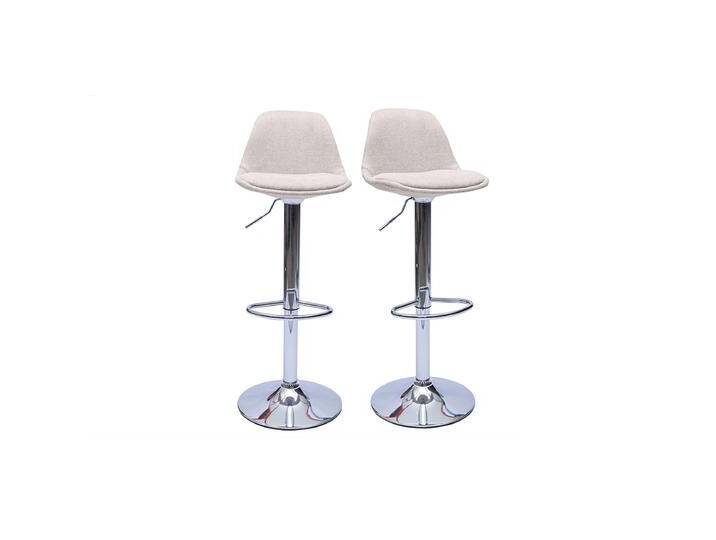 Designer-Barhocker aus beigem samtigem Stoff im 2er-Set STEEVY Designer-Barhocker aus beigem samtigem Stoff im 2er-Set STEEVY von Miliboo