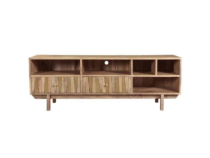 Designer-TV-Schrank Mangoholz und Messing ZAIKA Designer-TV-Schrank Mangoholz und Messing ZAIKA von Miliboo
