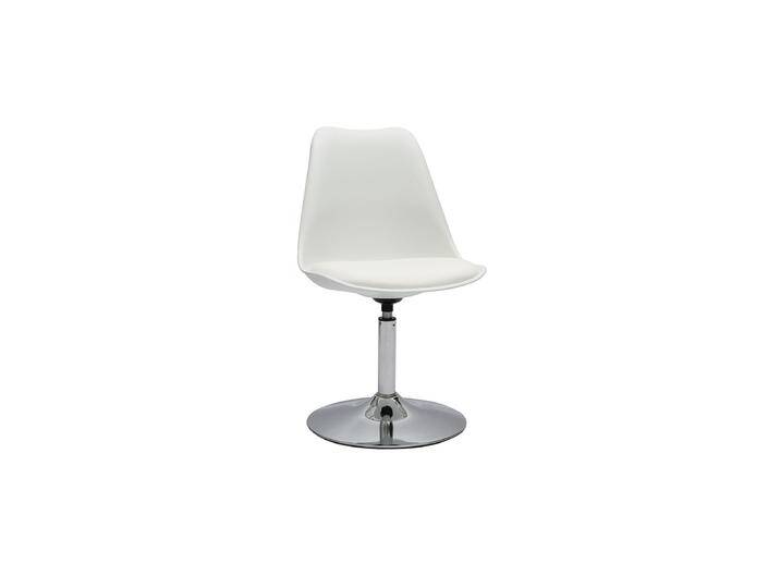 Drehsessel in weißem Design und Chromstahl STEEVY V2 von Miliboo