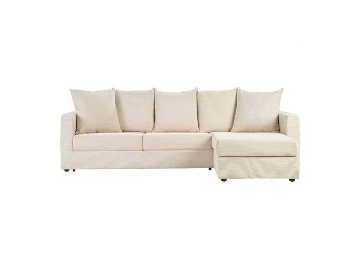 Ecksofa rechts umwandelbar 4 Sitze in beige Cordstoff mit 13 cm Matratze BACIO Ecksofa rechts umwandelbar 4 Sitze in beige Cordstoff mit 13 cm Matratze BACIO von Miliboo