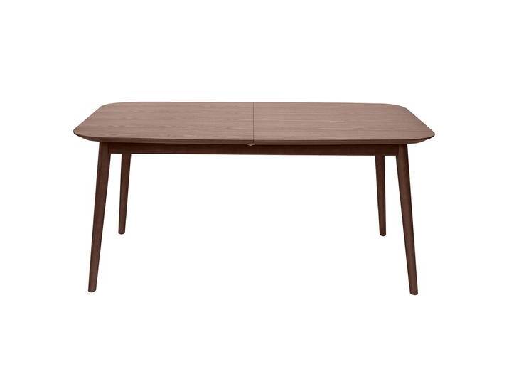 Erweiterbarer Tisch mit integrierten Verlängerungen rechteckig aus dunkelbraunem Holz B160-210 cm ANK von Miliboo