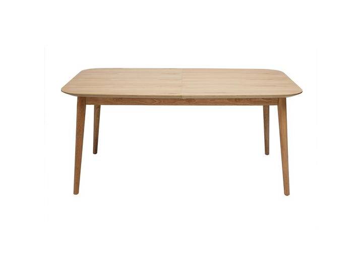 Erweiterbarer Tisch mit integrierten Verlängerungen rechteckig aus hellem Holz mit Eichenfurnier B160-210 cm ANK von Miliboo