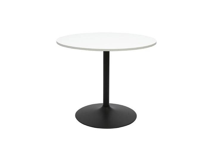 Esstisch-Design weiß und schwarz rund D90 cm CALISTA von Miliboo