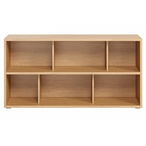 Eure Bücherregal, niedrig, Eichenholz-Finish, Länge 140 cm Eure Bücherregal, niedrig, Eichenholz-Finish, Länge 140 cm von Miliboo