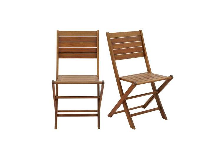 Gartenstühle klappbar aus massivem Akazienholz 2er-Set CANOPEE Gartenstühle klappbar aus massivem Akazienholz 2er-Set CANOPEE von Miliboo