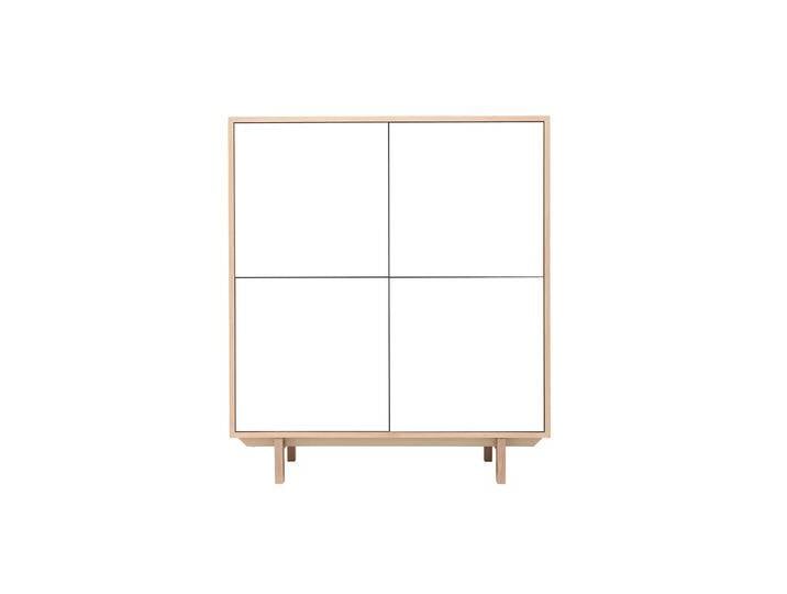 Highboard skandinavisch Holz Weiß 125 cm SID Highboard skandinavisch Holz Weiß 125 cm SID von Miliboo