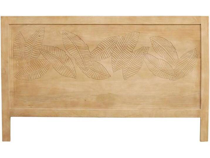 Kopfbrett mit eingravierten Mangoholz-Motiven B165 cm VIBES Kopfbrett mit eingravierten Mangoholz-Motiven B165 cm VIBES von Miliboo