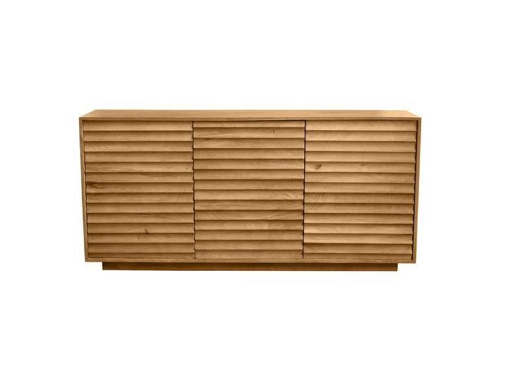Massivholz-Sideboard aus Mangoholz mit 3 Türen L160 cm MATCHA von Miliboo