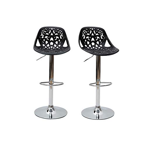 Miliboo Design-Barhocker Barock Schwarz 2er Set BAROCCA. Miliboo Design-Barhocker Barock Schwarz 2er Set BAROCCA. von Miliboo