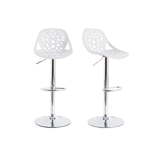 Miliboo Design-Barhocker Barock Weiß 2er Set BAROCCA. Miliboo Design-Barhocker Barock Weiß 2er Set BAROCCA. von Miliboo